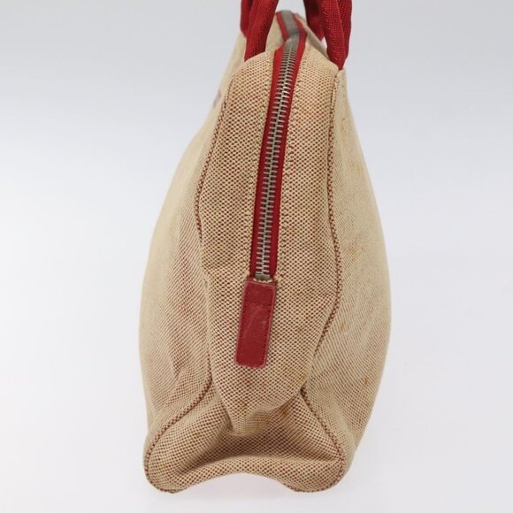 PRADA Hand Bag Canvas Red Silver Auth bs25015 - Picture 4 of 16